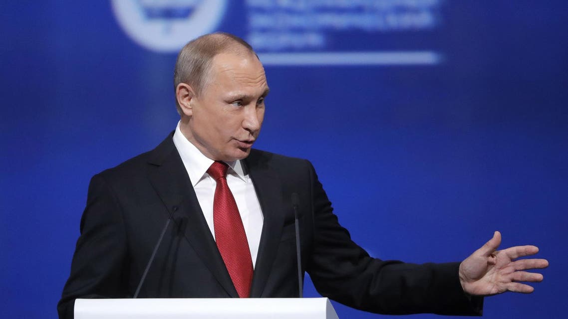 Reuters photo of Putin in speech 