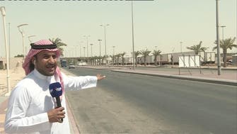 Al Arabiya monitors Saudi land border with Qatar at Salwa road