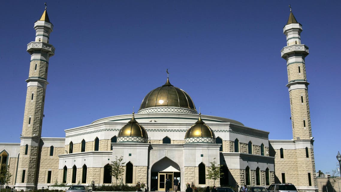 In this Sept. 30, 2005 file photo, the Islamic Center of America mosque in Dearborn, Mich., is shown. Roger Stockham, a 63-year-old Southern California man, was arrested outside the mosque on Monday evening, Jan. 24, 2011