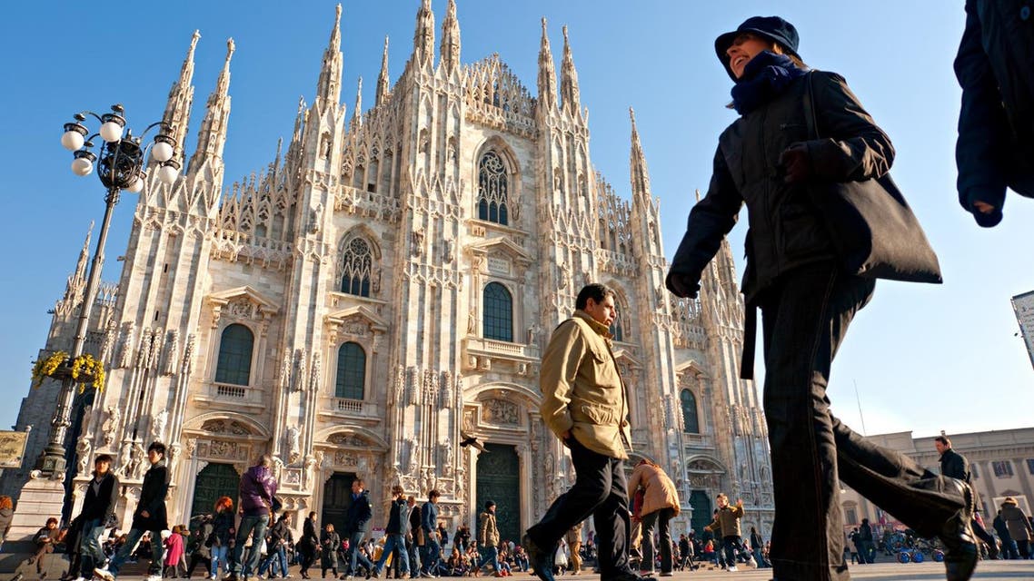 Tourists at Piazza Duomo in Milan, Italy. (Shutterstock)