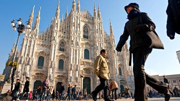 Tourists at Piazza Duomo in Milan, Italy. (Shutterstock)