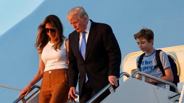 Trump family landing in DC