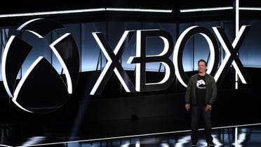 Head of Microsoft Xbox Phil Spencer speaks during the Xbox E3 2017 media briefing in Los Angeles. (Reuters)