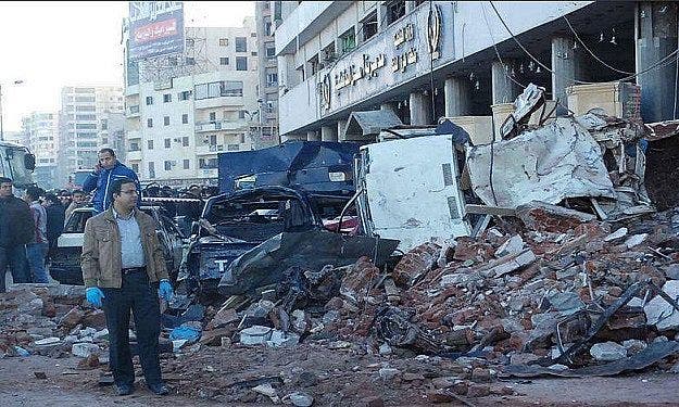تفجير مديرية أمن الدقهلية