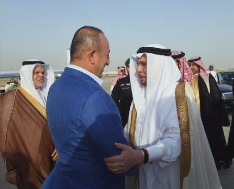استقبال وزير الخارجية التركي في جدة