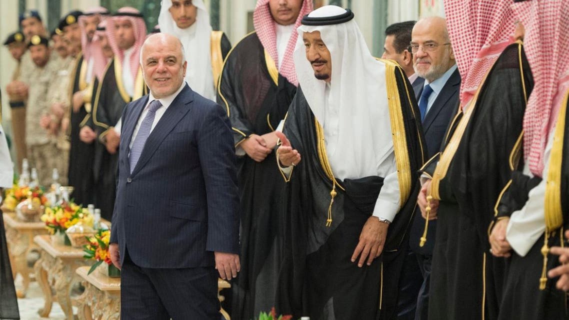 Saudi Arabia’s King Salman holds talks with Iraqi Prime Minister Haider Abadi