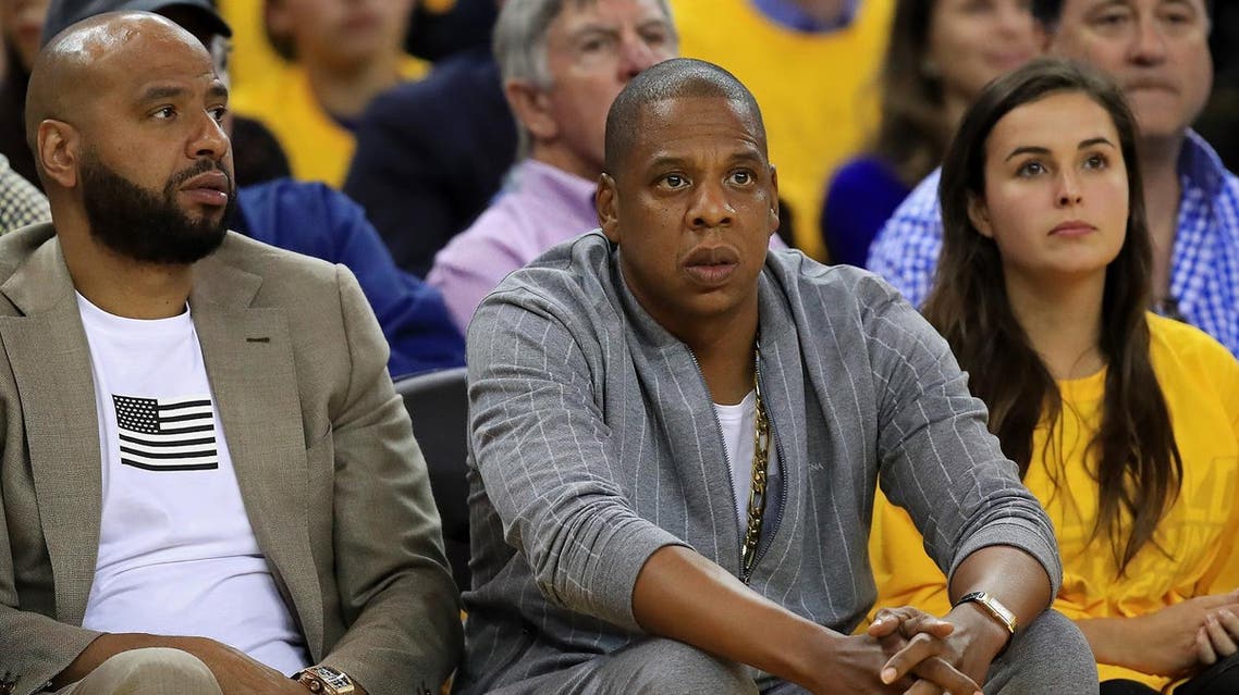 OAKLAND, CA - JUNE 01: Recording artist Jay-Z attends Game 1 of the 2017 NBA Finals between the Golden State Warriors and the Cleveland Cavaliers at ORACLE Arena on June 1, 2017 in Oakland, California. NOTE TO USER: User expressly acknowledges and agrees that, by downloading and or using this photograph, User is consenting to the terms and conditions of the Getty Images License Agreement. Thearon W. Henderson/Getty Images/AFP