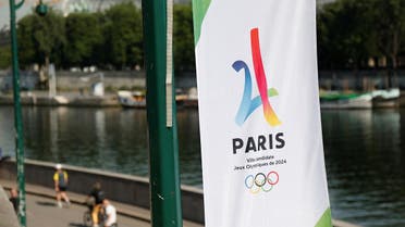The logo of the Paris candidacy for the 2024 Olympic and Paralympic Games is seen on the Seine river banks in Paris, France, June 20, 2017. REUTERS/Charles Platiau