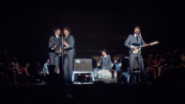 The Beatles perform at Carnegie Hall in New York City, Feb. 12, 1964. From left: bassist Paul McCartney, guitarist George Harrison, drummer Ringo Starr, and guitarist John Lennon. (AP)