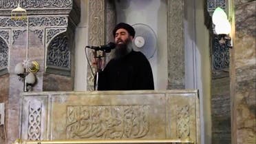 ISIS militants' leader Abu Bakr al-Baghdadi declared a self-styled "caliphate" from the pulpit of al-Nuri mosque on July 4, 2014. (Reuters)