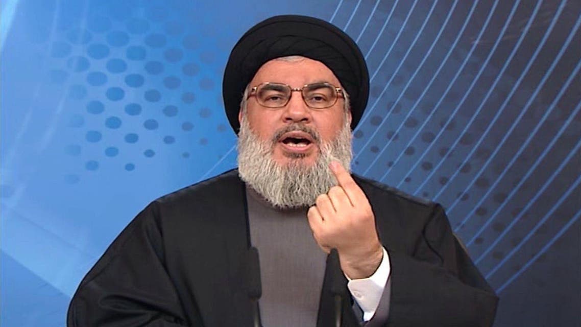 An image grab taken from Hezbollah's al-Manar TV shows Hassan Nasrallah, the head of Lebanon's Hezbollah. (File photo: AFP)