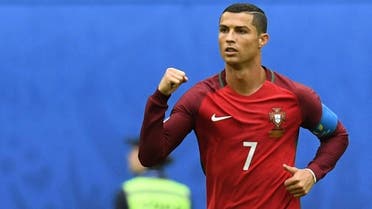 Portugal's forward Cristiano Ronaldo celebrates after scoring a penalty during the 2017 Confederations Cup group A football match between New Zealand and Portugal at the Saint Petersburg Stadium in Saint Petersburg on June 24, 2017. AFP