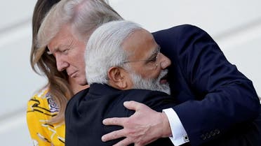 Narendra Modi hugs Donald Trump as he leaves the White House after a visit, in Washington, US, on June 26, 2017. (Reuters)