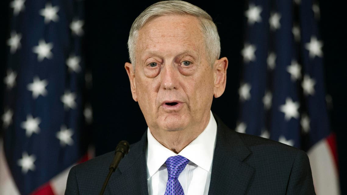 Secretary of Defense Jim Mattis appears at news conference following a Diplomatic and Security Dialogue Meeting with a Chinese delegation including State Counselor Yang Jiechi and military Chief of Joint Staff Fang Fenghui, at the State Department in Washington, Wednesday, June 21, 2017. (AP)