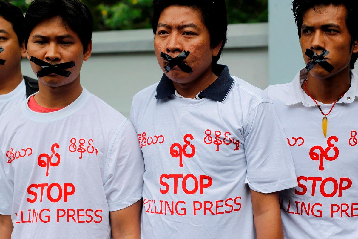 Four journalists and a newspaper boss were sentenced in Myanmar on July 10, 2014 to 10 years' jail with hard labour for reporting about an alleged chemical weapons factory, legal and media sources said. (Reuters)