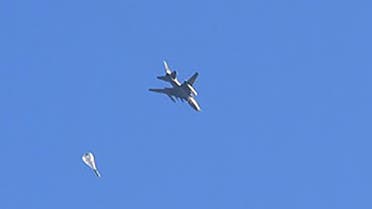 A fighter jet used by the Syrian government forces drop a bomb during their assault to retake the entire northern city of Aleppo from rebel fighters on November 28, 2016. (File photo: AFP)