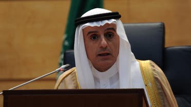 Saudi Foreign Minister Adel Al-Jubair speaks to the press in the Saudi capital Jeddah on August 25, 2016. (AFP)