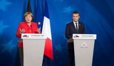 Merkel and Macron. (Supplied)