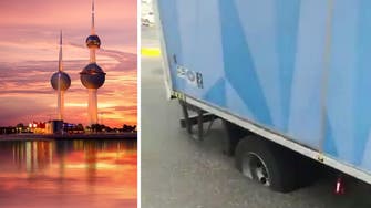 WATCH: Truck MELTS into road as Kuwait swelters in extreme heat