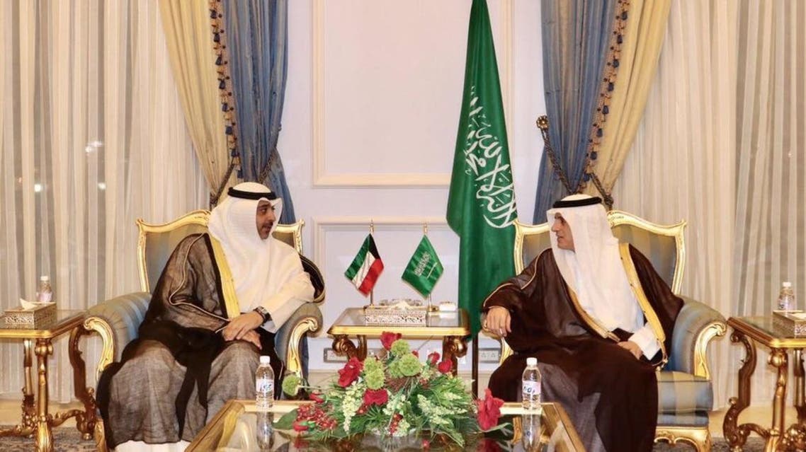 وزير الخارجية السعودي عادل الجبير و وزير الدولة لشؤون مجلس الوزراء الكويتي محمد عبدالله الصباح