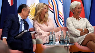 World Bank President Jim Yong Kim, Ivanka Trump and IMF Managing Director Christine attend the Women’s Entrepreneurship Finance event during the G20 summit in Hamburg on July 8, 2017. (Reuters)