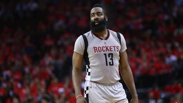 James Harden #13 of the Houston Rockets looks on against the San Antonio Spurs during Game Six of the NBA Western Conference Semi-Finals. (File photo: AFP)