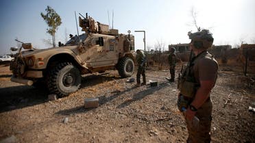 US military vehicles are seen in the town of Bashiqa, east of Mosul, during an operation to attack ISIS militants in Mosul, Iraq, November 7, 2016. (File photo: Reuters)