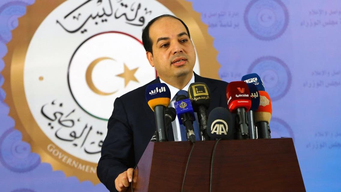 Libyan deputy prime minister of the Government of National Accord (GNA), Ahmed Maiteeq, speaks during a press conference in the capital Tripoli on January 13, 2017. (AFP)