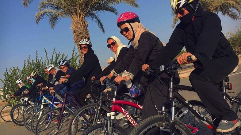 Image result for ladies bicycle race in Jeddah