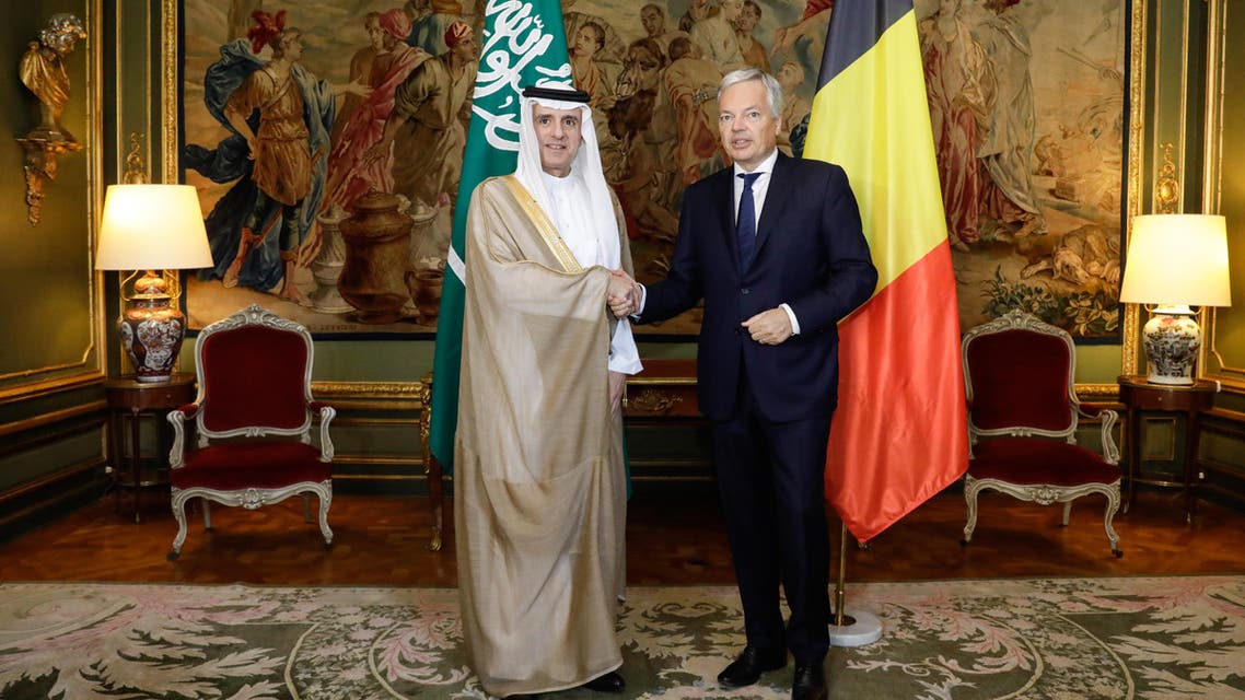 وزير الخارجية البلجيكي وزير الخارجية السعودي