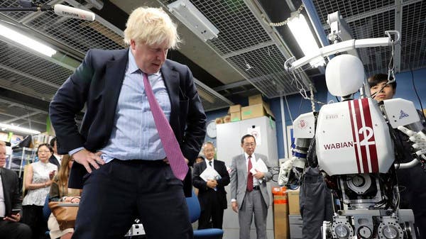 When Britain S Boris Johnson Met High Tech Robots In Japan Al Arabiya English