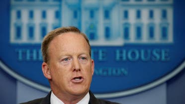 White House spokesman Sean Spicer holds a press briefing at the White House in Washington, U.S., July 17, 2017. REUTERS