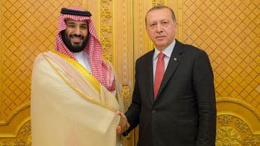 ولي العهد يلتقي الرئيس التركي