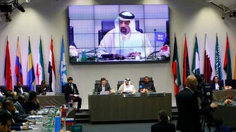 Saudi calls OPEC members to stick to limits, sees oil demand up