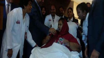 أحدث فيديو للمصرية صاحبة النصف طن بمستشفى الإمارات 