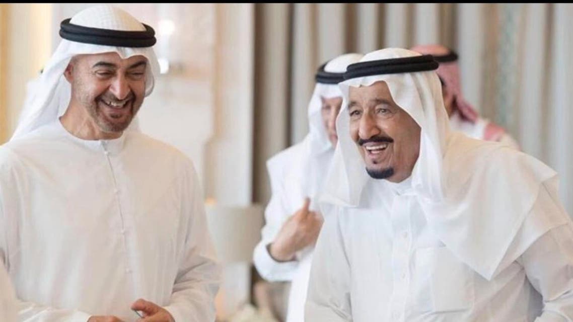 الملك سلمان ومحمد بن زايد