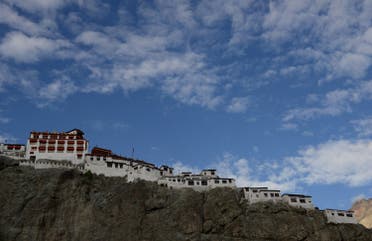 A general view of the Diskit monastery in the Nubra Valley in India’s Ladakh region near the Chinese border on July 12, 2017. (AFP)