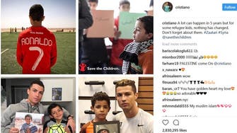 Ronaldo says ‘nothing has changed’ for Syria’s child refugees 