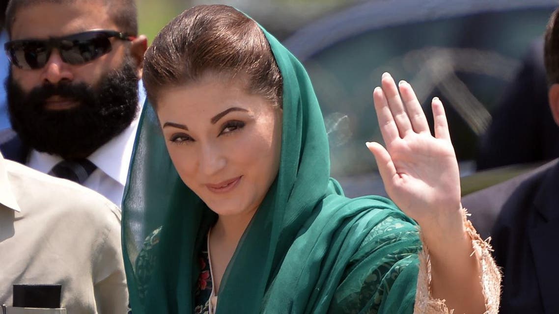 The daughter of Pakistani Prime Minister Nawaz Sharif, Maryam Nawaz, arrives to appear before an anti-corruption commission at the Federal Judicial Academy in Islamabad on July 5, 2017. (AFP)