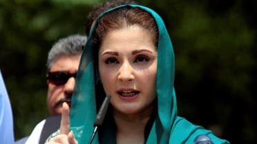 Maryam Nawaz, the daughter of Pakistan's Prime Minister Nawaz Sharif gestures as she speaks to media after appearing before a Joint Investigation Team (JIT) in Islamabad. (Reuters)