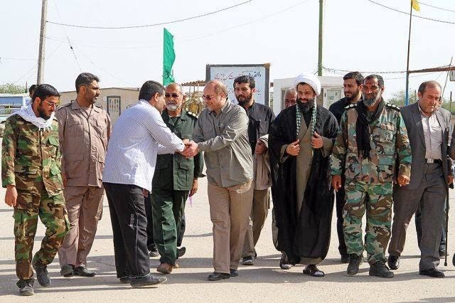 ميهن وقاليباف وقادة بالحرس الثوري