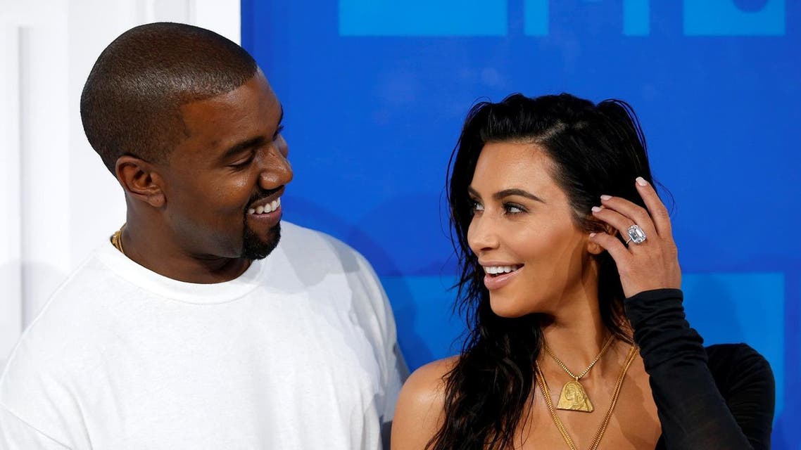 Kim Kardashian and Kanye West arrive at the 2016 MTV Video Music Awards in New York, U.S., August 28, 2016. (Reuters)