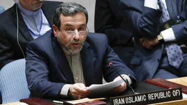Deputy foreign minister of Iran Seyed Abbas Araghchi addresses to the United Nations Security Council during a meeting on the situation concerning Iraq on September 19, 2014 at UN headquarters in New York City. Secretary of State John Kerry attended the Council in support of the new Iraqi government and the Iraqi people. Eduardo Munoz Alvarez/Getty Images/AFP