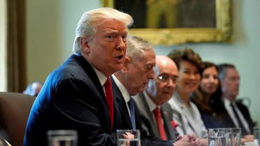 U.S. President Donald Trump speaks during a cabinet meeting at the White House in Washington, US, July 31, 2017. (Reuters) 
