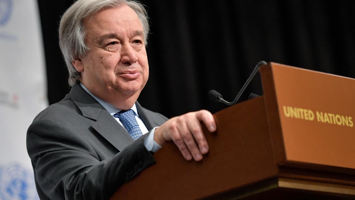 UN Secretary General Antonio Guterres will travel to Palestine and Israel on August 28. (AFP)