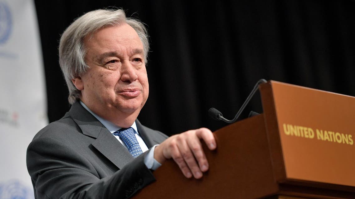 UN Secretary General Antonio Guterres will travel to Palestine and Israel on August 28. (AFP)