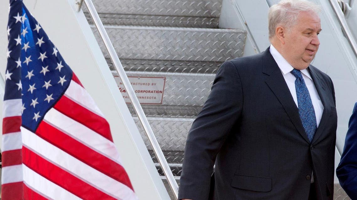 Sergei Kislyak, then Russia’s ambassador to the United States, arrives at Dulles International Airport in Chantilly, Virginia, US, on May 18, 2012. (Reuters)