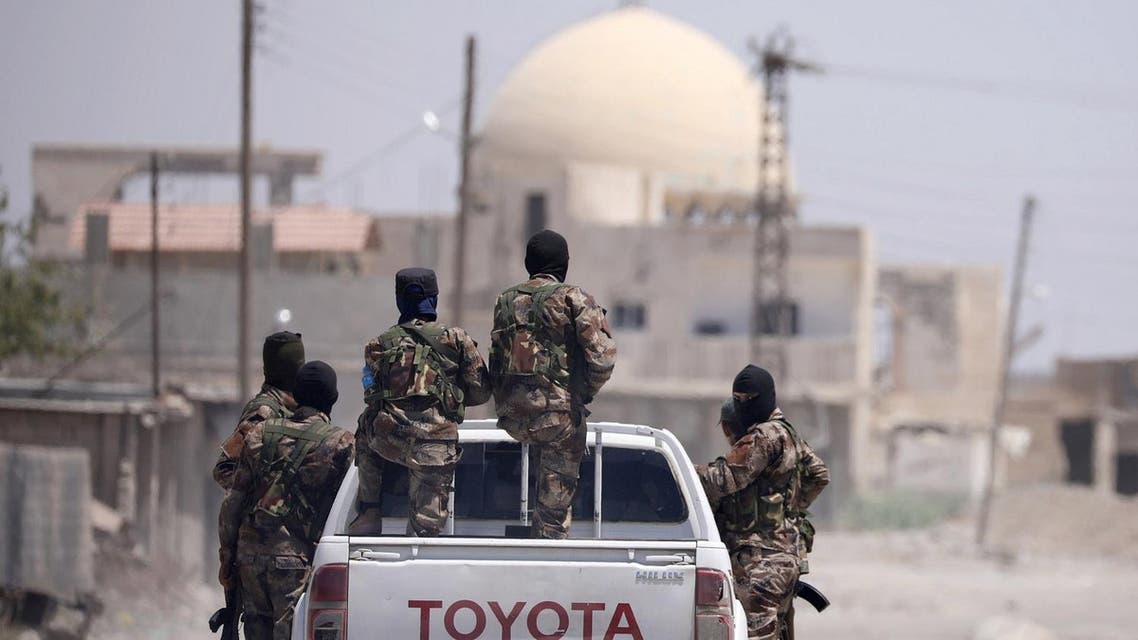 Syrian Democratic Forces are seen in Raqqa, Syria July 31, 2017. (Reuters)