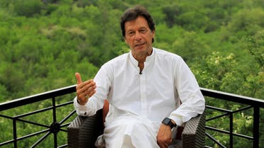 Imran Khan, chairman of the Pakistan Tehreek-e-Insaf (PTI) political party, speaks with a Reuters correspondent during an interview at his home in the hills of Bani Gala, Islamabad. (Reuters)