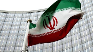 An Iranian flag flutters in front of the IAEA headquarters in Vienna. (Reuters)